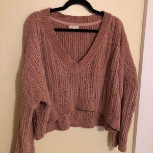 Pink Cropped Sweater
